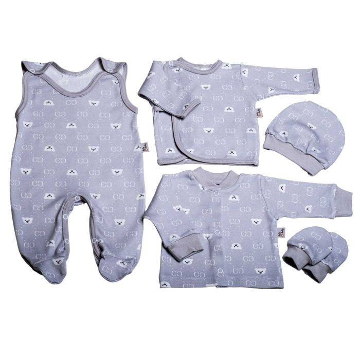 Bērnu komplektiņš no 5 daļam "Bear glamour grey" tiešsaistē par labāku cenu 