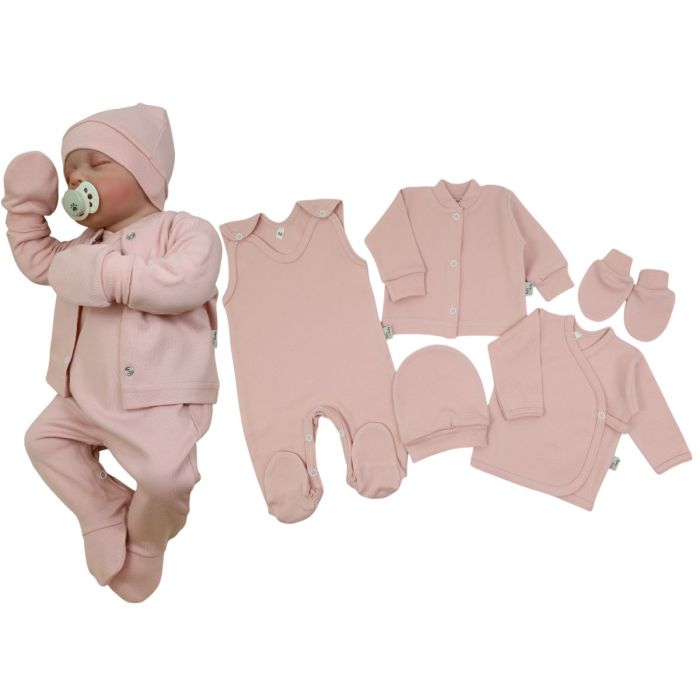 Bērnu komplektiņš no 5 daļam "Blank pale rose"