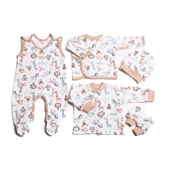 Bērnu komplektiņš no 5 daļam "Jungle beige" 