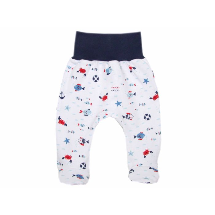 Zīdaiņu bikses "Crabs navy " , ar kājām  I Apģērbi mazuļiem