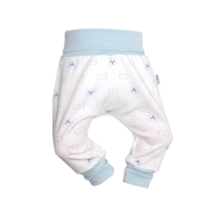 Zīdaiņu bikses "Bear glamour mint" balts