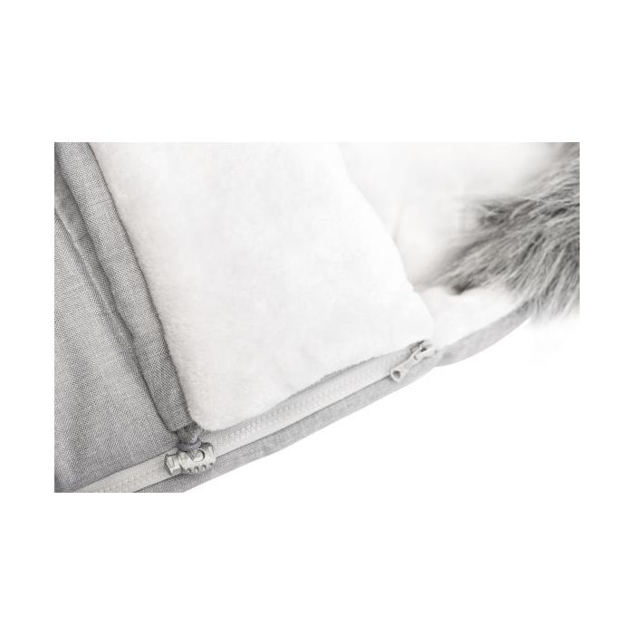 Šiltas miegmaišis - vokelis vežimėliui "Alta" pilkas