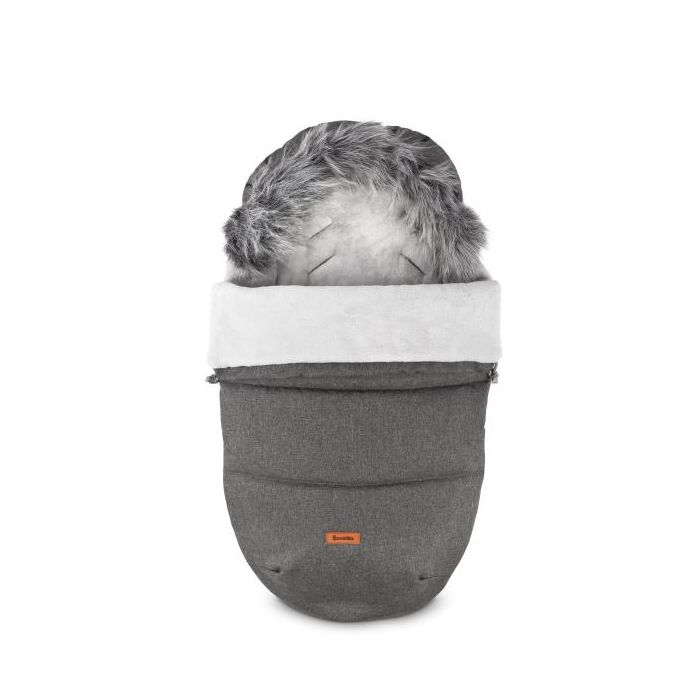 Šiltas miegmaišis - vokelis vežimėliui "Alta" pilkas
