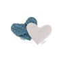 Bocioland vyšnių kauliukų pagalvėlė širdėlė mėlyna BOC0219
