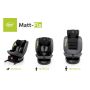 4Baby autokėdutė MATT-FIX 40-150CM I-SIZE tamsiai pilka