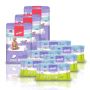 3gab. Vienreizliet. absorbējošie paladziņi Bella + 6gab. Mitrās salvetes Happy Classic
