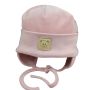 Zīdaiņu cepurīte "Velour" - Powder pink