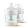 Mazuļa pudelīte AVENT Natural Resposive AirFree  ar knupīti 0m+ 125ml 2 gab