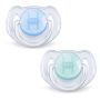 Knupītis AVENT "Translucent" ortodontisks 6-18m zilā-tirkīza krāsā 2gab.