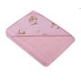 Dvielis ar kapuci "Baby girl" 80x80 cm "frotte" 