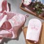 Cimdiņš bambusa bērna mazgāšanai BabyOno "Butterfly" rozā