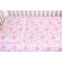 Gultasveļas komplekts ar aizsardzību "Sirsniņas" rozā
