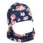 Zīdaiņu cepurīte ar šalli "Cosy" - navy flora