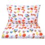 Bērnu gultas veļa 135x100 "Fox party" 