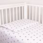 Pārvalku komplekts 135x100 "Zvaigznītes", pelēks