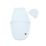 Autiņš - kokons jaundzimušajam Leo interlock soft BABY BLUE