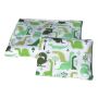 Bērnu gultas veļa šūpulim 80x70cm "Dino", zaļa