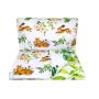 Mazuļu gultasveļa 135x100 "GAZELA" viena puse ar stirnām, otra ar zaļām lapām.
