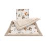 Bērnu pleds un spilvens "Forest family beige"
