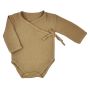 Smėlinukas kūdikiui iš muslino medvilnės  "Silky" rudas
