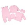 Bērnu komplektiņš no 5 daļam "Blank baby pink"