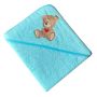 Dvielis ar kapuci  "Teddy bear" 80x80cm "frotte" tirkīza