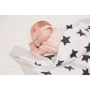 CebaBaby pledas megztas žvaigždės 90x90 pilkas