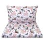 Bērnu gultas veļa šūpulim 80x70cm "Bunny&Flowers" 