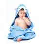 3D dvielis mazulim "Hippo" ar galvassegu 100x100cm "frotte" zils