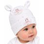 Kokvilnas cepurīte mazulim "Cotton bunny"