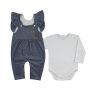 Zīdaiņu kokvilnas body ar biksēm "Rox" 