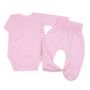 Bērnu komplektiņš no 2 daļam "Blank baby pink" 