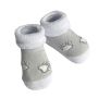 Kokvilnas zeķītes mazuļiem 0-6mēn. Paws grey