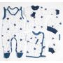 Bērnu komplektiņš no 5 daļam "Navy star" zils