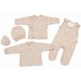 Bērnu komplektiņš no 5 daļam "Bear glamour beige"