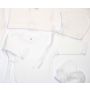 Kūdikio kraitelis - drabužėliai naujagimiui "Blank white" 5 dalių baltas