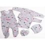 Bērnu komplektiņš no 5 daļam "Hug me" pelēks