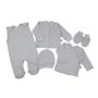 Bērnu komplektiņš no 5 daļam "Blank grey"