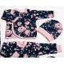 Bērnu komplektiņš no 5 daļam "Flora navy"