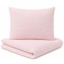 Muslīna gultas veļas komplekts mazulim šūpulim  80x70cm "Pink"  