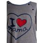 Kokvilnas naktskrekls grūtniecēm un barojošām  "I love mama"