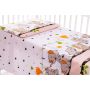 Bērnu gultas veļa 135x100 "FUNNY ELEPHANTS"