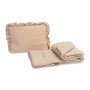 Muslīna komplekts bērniem "Luxury Soft" pleds un spilvens beige