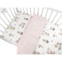 Gultas veļa bērniem 135x100 "Giraffee" dusty pink 