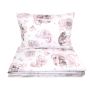 Gultas veļa bērniem 135x100 "Cosy clouds"  rozā krāsa