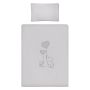 Bērnu gultas veļa ar apmales "Amigo" pelēks