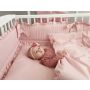 Bērnu gultas veļa ar apmales, palags "Royal powder pink"