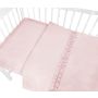 Bērnu gultas veļa ar apmales, palags "Royal powder pink"
