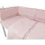 Bērnu gultas veļa ar apmales, palags "Royal powder pink"