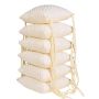 Spilvens ar lentēm gultas apmalei 180 cm "Cosy clouds" bēšs